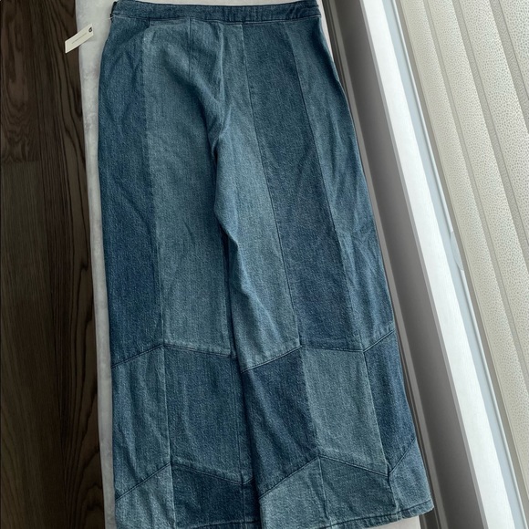Pilcro patchwork high waisted wide leg denim sz31 - Picture 4 of 11